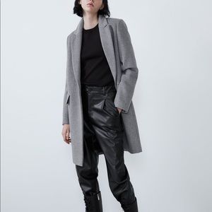 SOLD Zara Grey Wool Coat